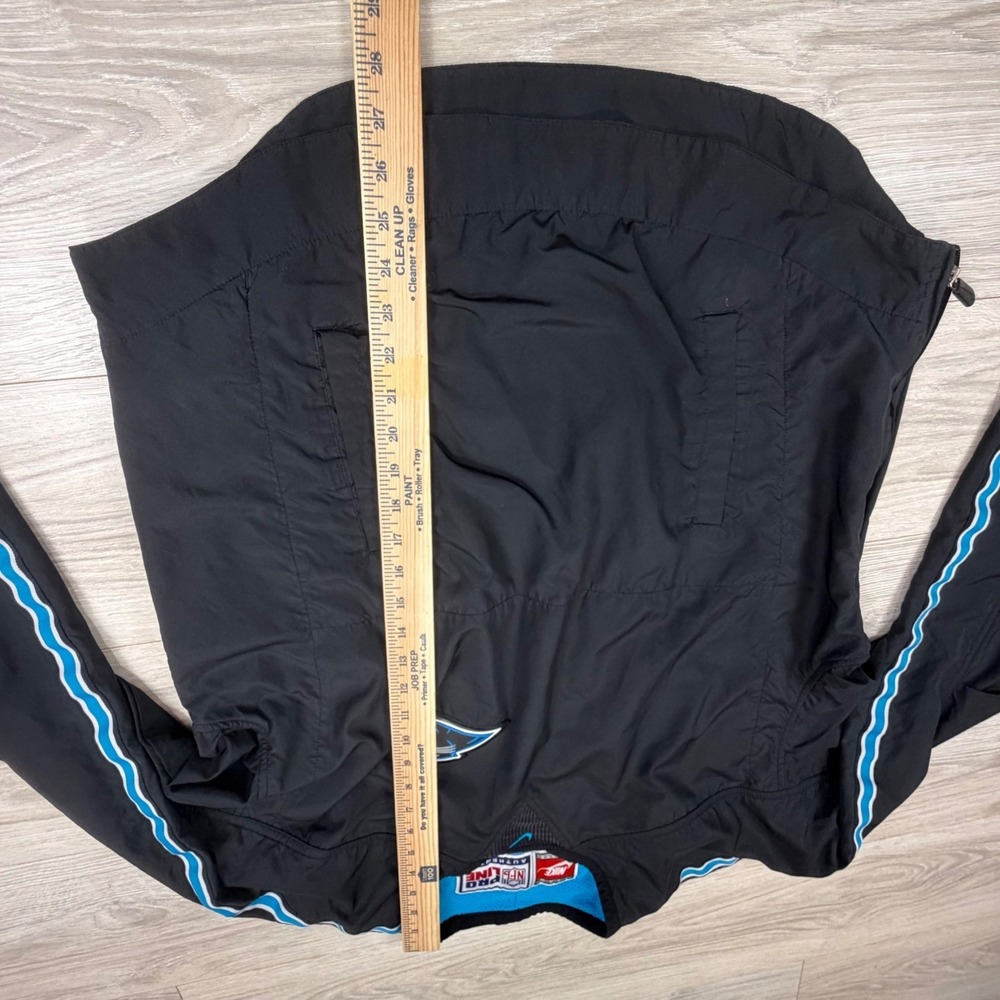 Vintage Nike NFL Pro Line Carolina Panthers Windbreaker Mens Medium Black - Picture 5 of 10